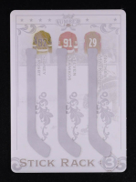 Sidney Crosby / Steven Stamkos / Nathan MacKinnon 2021-22 Leaf Lumber Stick Rack 3 Printing Plates Yellow #SR306 #1/1 at PristineAuction.com