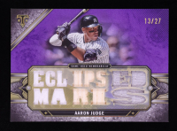 Aaron Judge 2024 Topps Triple Threads Relics Amethyst #TTRAJ5 #13/27 at PristineAuction.com