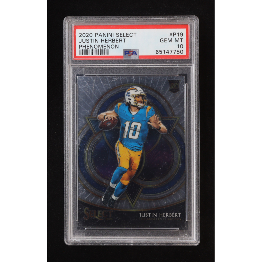 Justin Herbert 2020 Select Phenomenon #P19 RC (PSA 10) at PristineAuction.com
