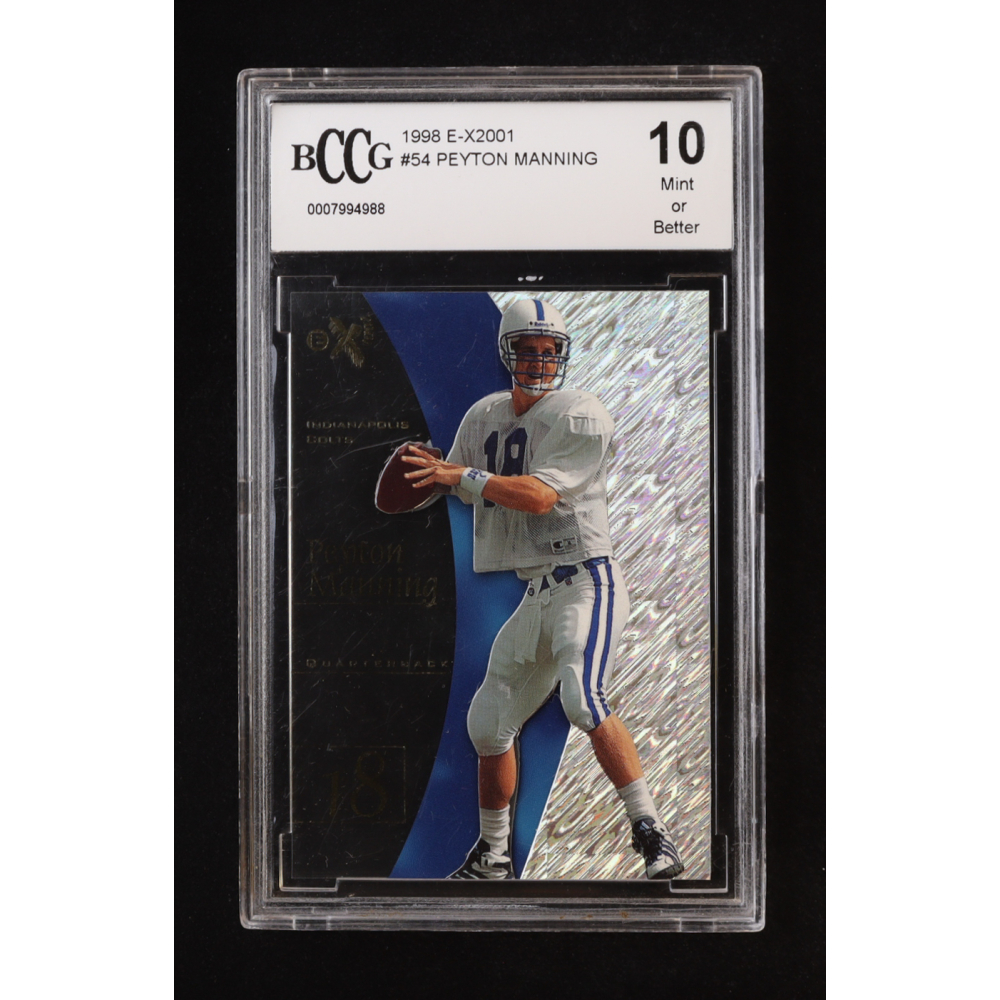 Peyton Manning 1998 E-X2001 #54 RC (BCCG 10) at PristineAuction.com