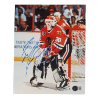 Ed Belfour Signed Blackhawks 8x10 Photo (Beckett) at PristineAuction.com