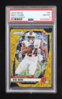 Nick Chubb 2024 Panini Prizm Prizms Choice Gold #65 #06/10 (PSA 8) at PristineAuction.com