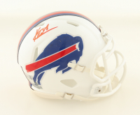 Keon Coleman Signed Bills Speed Mini Helmet (Fanatics) at PristineAuction.com