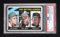 Bob Clemente / Hank Aaron / Willie Mays 1966 Topps #215 NL Batting Leaders (PSA 3) at PristineAuction.com