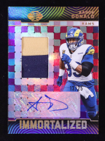 Aaron Donald 2024 Panini Illusions Immortalized Jersey Autographs Gold #6 #13/25 at PristineAuction.com