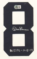 Don Larsen Signed Jersey Number "8" Patch Inscribed "WSPG 10-8-56" (Beckett) at PristineAuction.com
