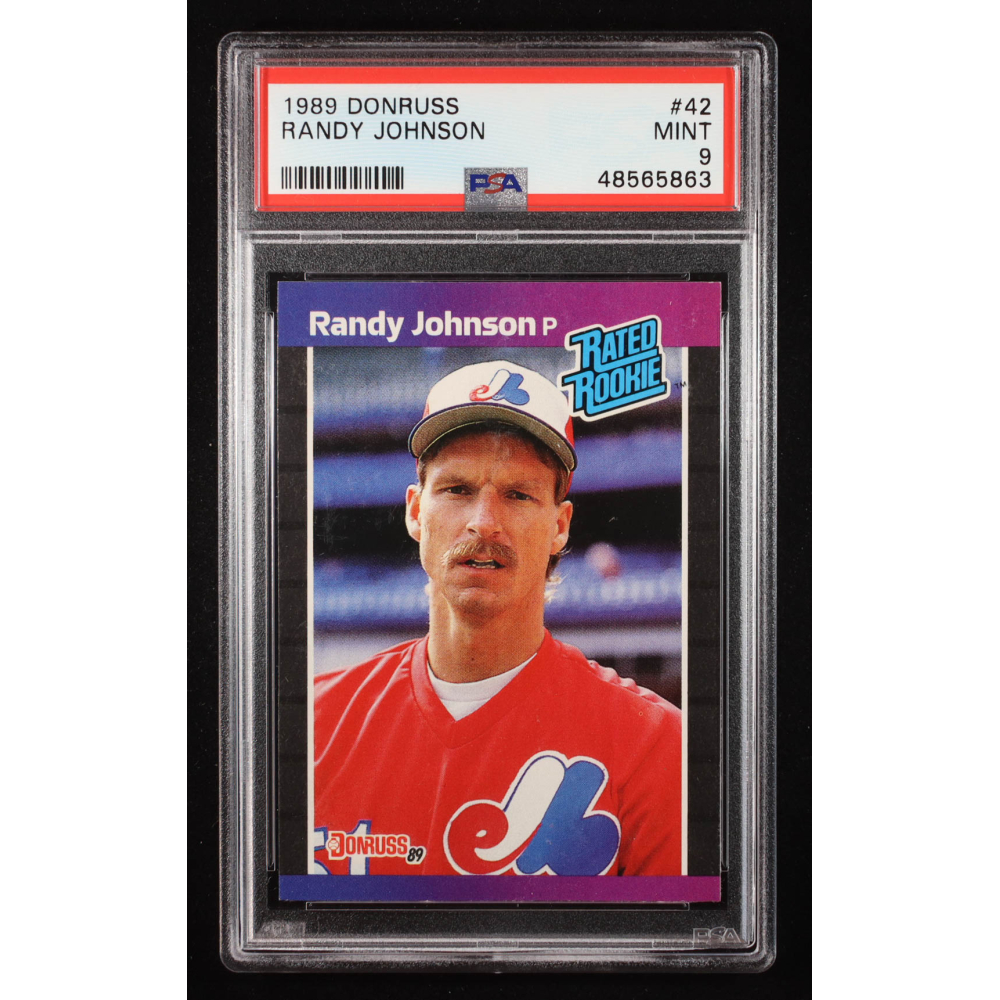 Randy Johnson 1989 Donruss #42 RC RR (PSA 9) at PristineAuction.com