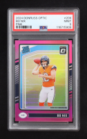 Bo Nix 2024 Donruss Optic Pink #209 RR RC (PSA 9) at PristineAuction.com