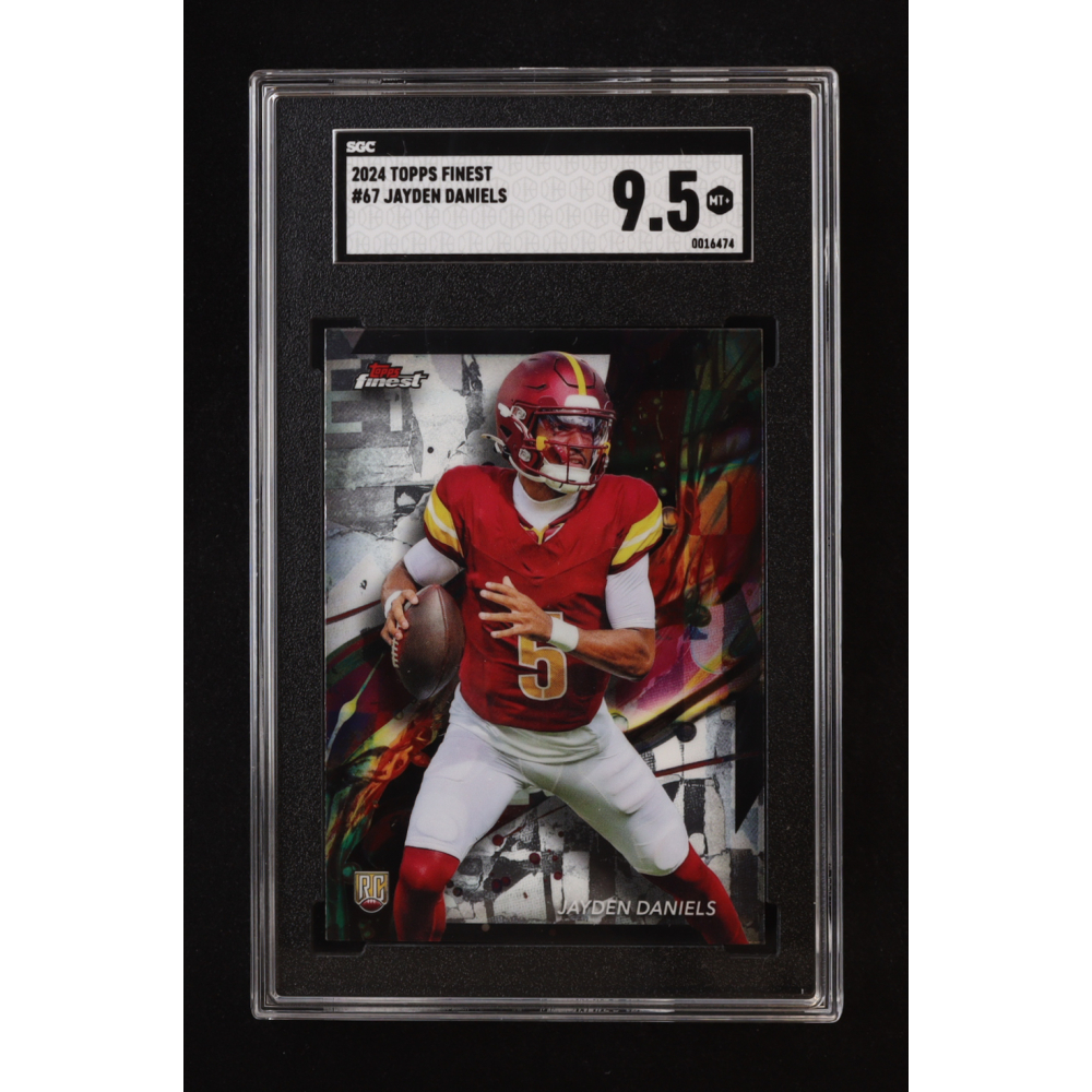 Jayden Daniels 2024 Finest #67 RC (SGC 9.5) at PristineAuction.com