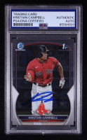 Kristian Campbell Signed 2023 Bowman Chrome Draft #BDC125 RC (PSA) at PristineAuction.com
