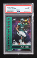 Jalen Carter 2023 Panini Phoenix Rookie Rising Green #7 #22/25 RC (PSA 10) at PristineAuction.com