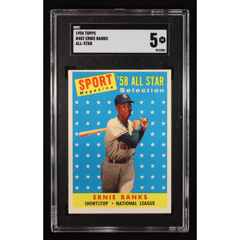 Ernie Banks 1958 Topps #482 AS (SGC 5) at PristineAuction.com