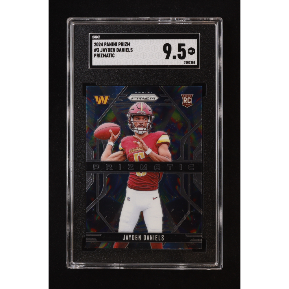 Jayden Daniels 2024 Panini Prizm Prizmatic #3 (SGC 9.5) at PristineAuction.com
