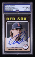 Triston Casas Signed 2024 Topps Heritage #352 (PSA) at PristineAuction.com