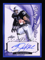 Bo Jackson 2022 Leaf Decadence Poetry in Motion Autographs Blue #PMBJ1 #3/5 at PristineAuction.com