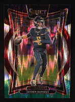 Jayden Daniels 2024 Select Prizm Black and Green Shock #26 RC at PristineAuction.com