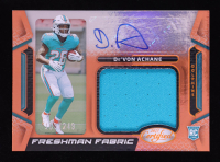 De'Von Achane 2023 Certified Freshman Fabric Mirror Signatures Orange #32 EXCH RC #158/249 at PristineAuction.com