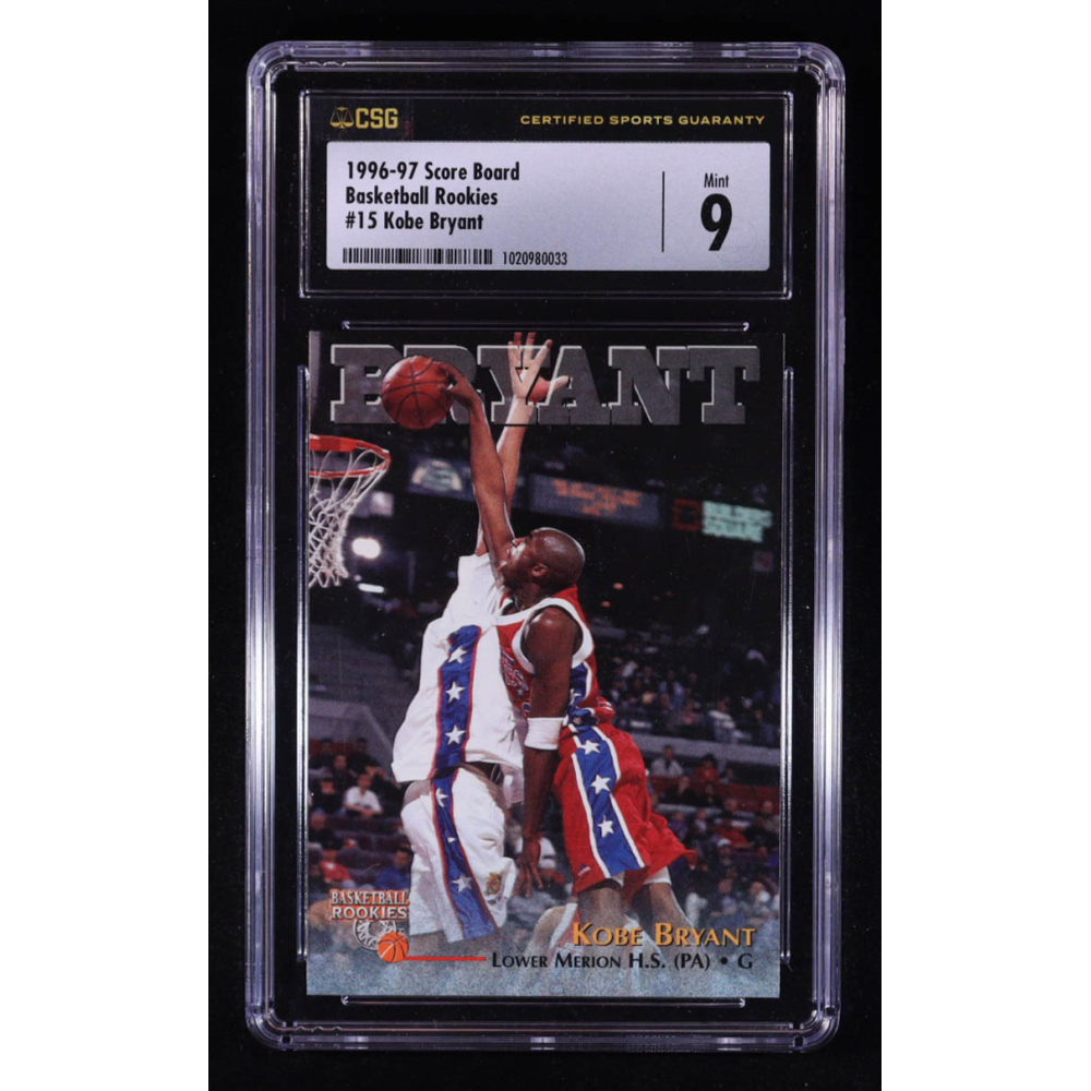 Kobe Bryant 1996-97 Score Board #15 (CSG 9) at PristineAuction.com