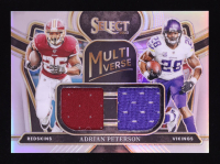 Adrian Peterson 2023 Select Multiverse Dual Jerseys Prizm #2 #68/99 at PristineAuction.com