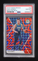 Luka Doncic 2019-20 Panini Mosaic Mosaic Blue Reactive #44 (PSA 10) at PristineAuction.com