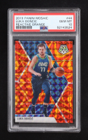 Luka Doncic 2019-20 Panini Mosaic Mosaic Orange Reactive #44 (PSA 10) at PristineAuction.com