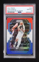 Luka Doncic 2021-22 Panini Prizm Prizms Red White and Blue #223 (PSA 10) at PristineAuction.com