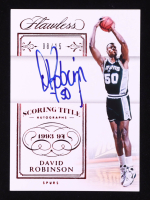 David Robinson 2023-24 Panini Flawless Flawless Scoring Title Autographs Ruby #9 #08/15 at PristineAuction.com