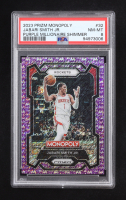 Jabari Smith Jr. 2023-24 Panini Prizm Monopoly Purple Millionaire Shimmer #32 #40/50 (PSA 8) at PristineAuction.com