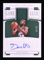 Gary Payton 2022-23 Panini National Treasures Game Gear Autographs #27 #30/49 at PristineAuction.com