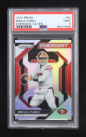 Brock Purdy 2023 Panini Prizm Emergent Prizms Silver #2 (PSA 9) at PristineAuction.com