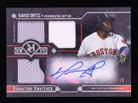 David Ortiz 2017 Topps Museum Collection Signature Swatches Triple Relic Autographs #TRADO #22/35 at PristineAuction.com