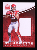 Patrick Mahomes II 2017 Crown Royale Jumbo Rookie Silhouette Jerseys #18 RC at PristineAuction.com