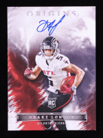 Drake London 2022 Panini Origins Rookie Autographs #12 RC at PristineAuction.com