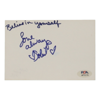 Soleil Moon Frye Signed Cut Inscribed "Believe In Yourself" & "Love Always" (PSA) at PristineAuction.com