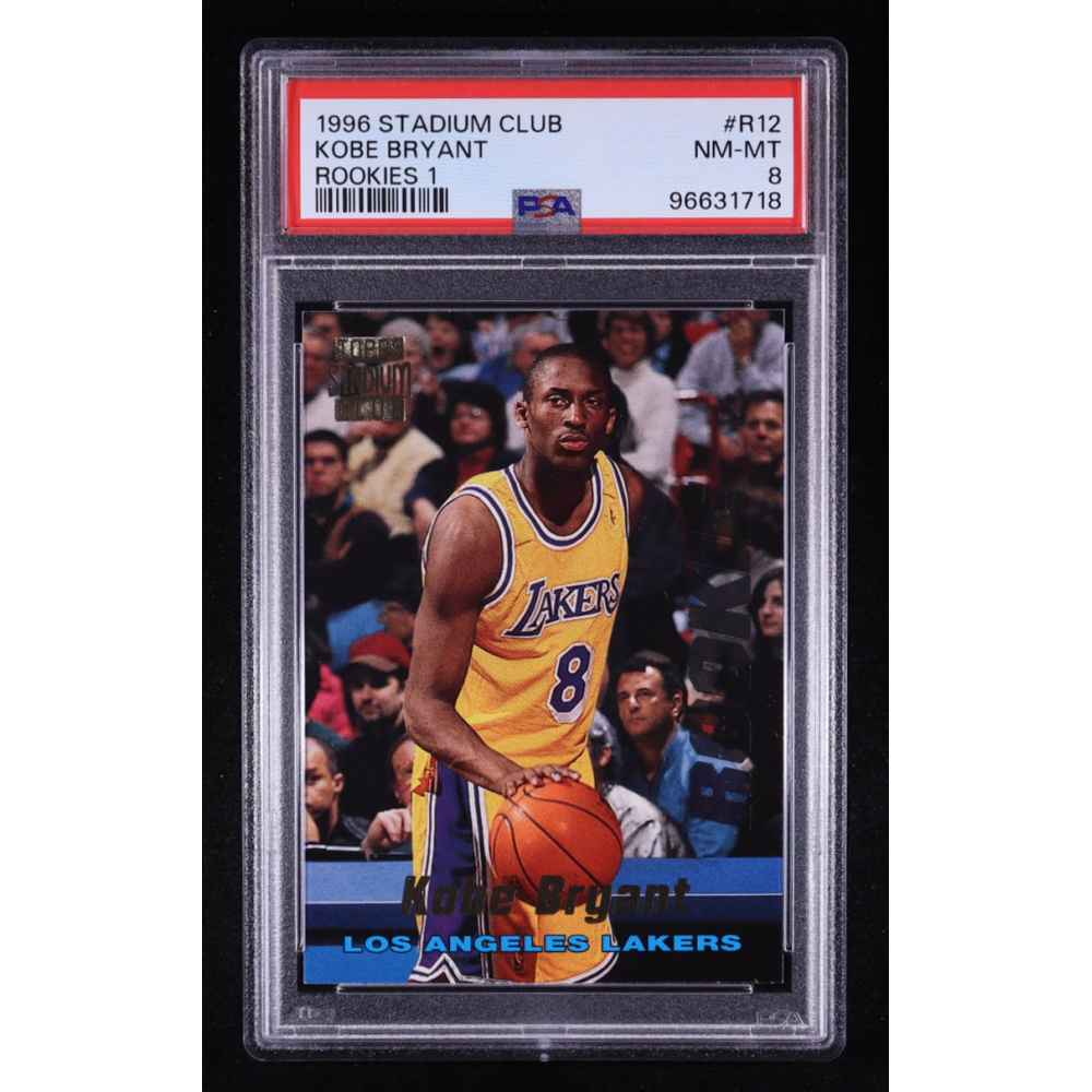 Kobe Bryant 1996 Stadium Club Rookies 1 #R12 (PSA 8) at PristineAuction.com