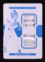 Blake Corum 2024 Panini National Treasures Rookie Dual Materials Printing Plates Cyan #3 RC #1/1 at PristineAuction.com