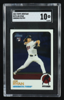 Joe Ryan 2022 Topps Heritage Chrome #370 RC #875/999 (SGC 10) at PristineAuction.com