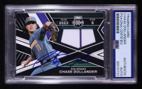 Chase Dollander Signed 2023 Elite Extra Edition First Round Materials #30 RC (PSA Authentic) at PristineAuction.com