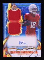 Marvin Harrison Jr. 2024 Topps Resurgence Ignite Rookie Patch Autographs Blue Surge #IPAMH RC #48/99 at PristineAuction.com