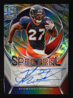 Knowshon Moreno 2024 Panini Spectra Spectral Signatures Neon Splatter #20 #8/8 at PristineAuction.com