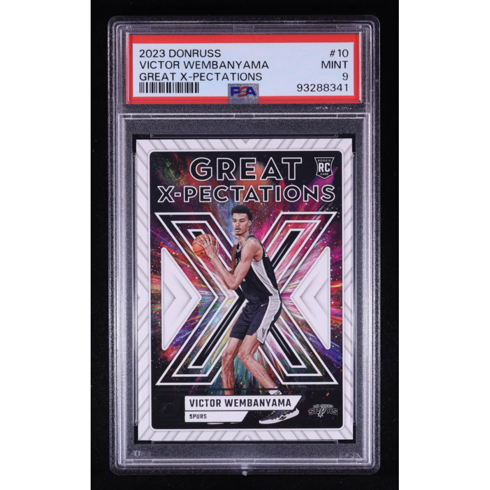 Victor Wembanyama 2023 Donruss Great X-Pectations #10 RC (PSA 9) at PristineAuction.com