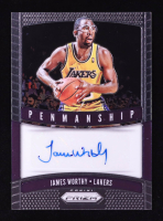 James Worthy 2019-20 Panini Prizm Penmanship #39 at PristineAuction.com