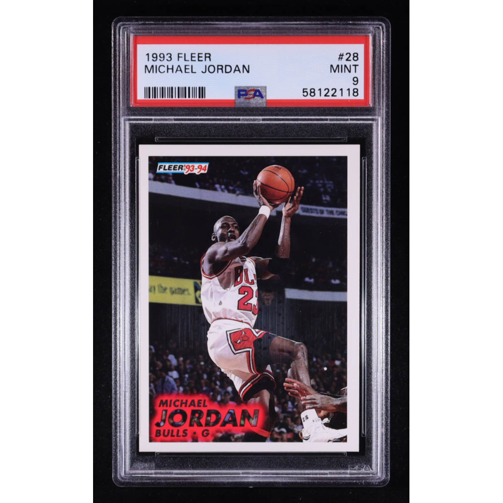 Michael Jordan 1993 Fleer #28 (PSA 9) at PristineAuction.com