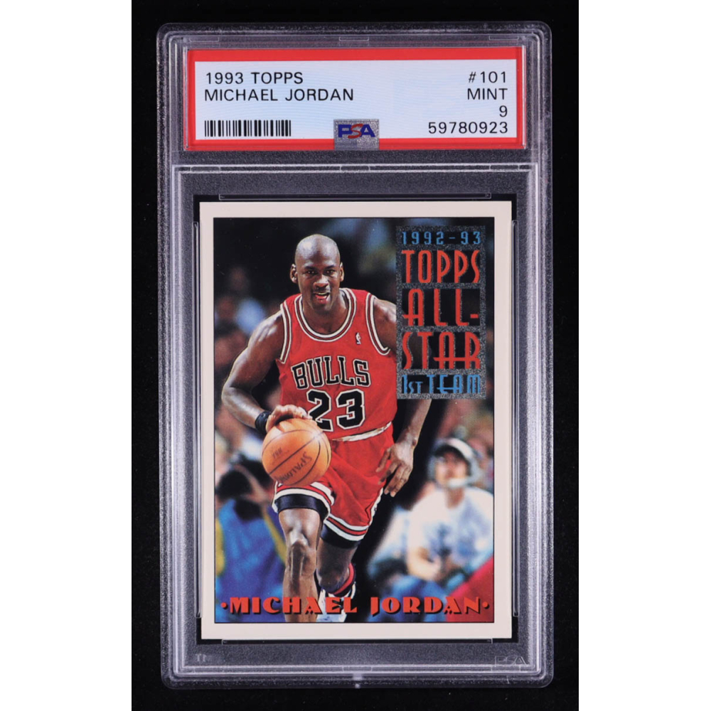Michael Jordan 1993 Topps #101 AS (PSA 9) at PristineAuction.com