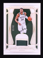 Giannis Antetokounmpo 2024-25 Panini National Treasures Material Treasures Prime #24 #09/25 at PristineAuction.com