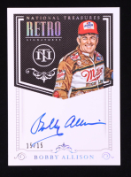 Bobby Allison 2020 Panini National Treasures Retro Signatures Holo Silver #17 #15/15 at PristineAuction.com