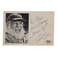 Denver Pyle Signed Cut with Photo & Inscriptions (PSA) at PristineAuction.com