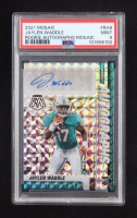 Jaylen Waddle 2021 Panini Mosaic Rookie Autographs Mosaic #8 RC (PSA 9) at PristineAuction.com