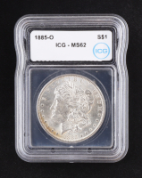 1885-O Morgan Silver Dollar (ICG MS62) at PristineAuction.com