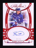 Bobby Witt Jr. 2023 Panini Flawless Flawless Signatures Ruby #5 #03/20 at PristineAuction.com